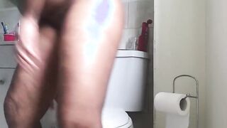 Sneaking in Bathroom with Dildo Play