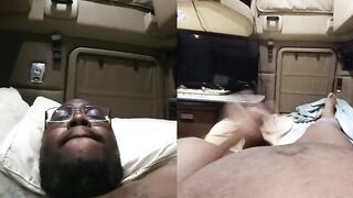 Dual cam masturbation cumshot
