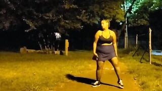 Yoga...with no panties