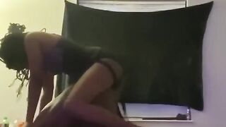 Ebony Dom Pegging Him Hard