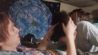 Mixed girl gets face fucked by BWC