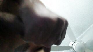 Big cumshot after strokin my cock