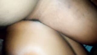 Hot ebony girl fucked creams all over dick and tight pussy