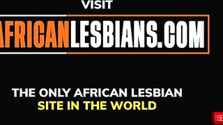 African roommates try scissoring - 1st time lesbian experience