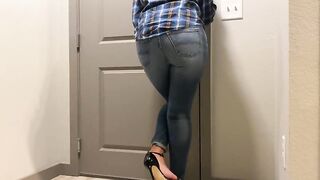 Locked out and desperate to pee | soaked jeans