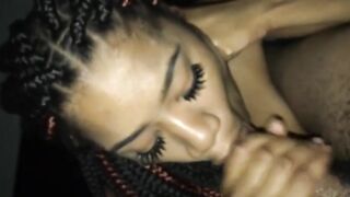 Ebony Gives The Best Blow Job